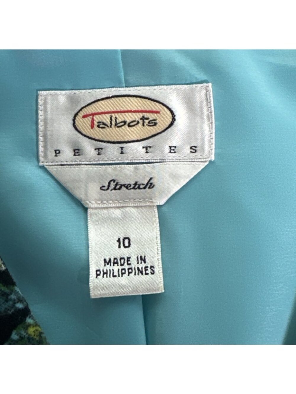 Vintage Talbots Size 10 Petite Paisley Printed Velvet Single Breasted Blazer - Picture 9 of 16